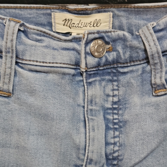 Madewell Women's Mid Rise Stovepipe Sky Blue Skinny Jeans Size 30/10 - Picture 2 of 12